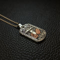 The Silver Mushroom | Hand-Engraved Pendant | Limited